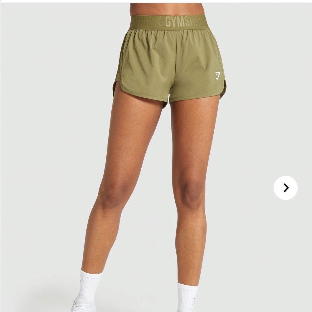 Gymshark loose training shorts-olive green